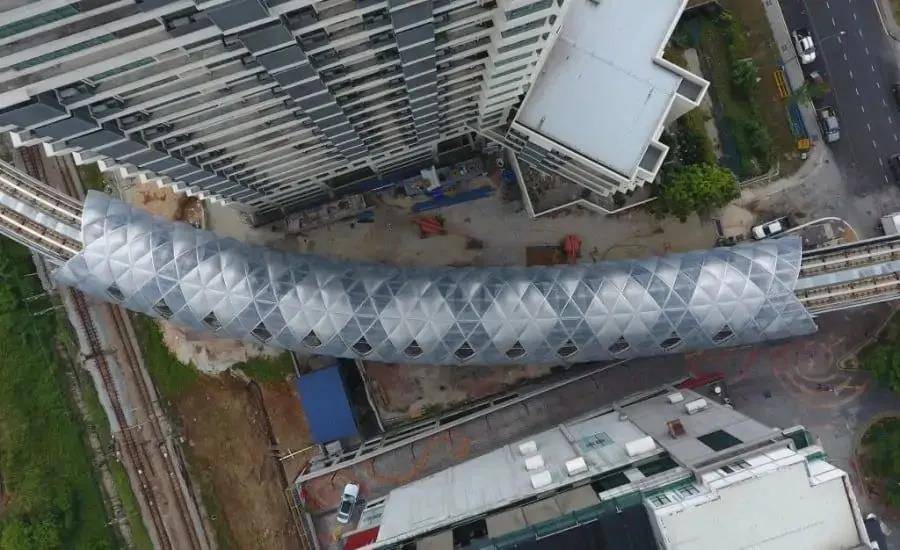 吉隆坡etfe膜结构轻轨隧道